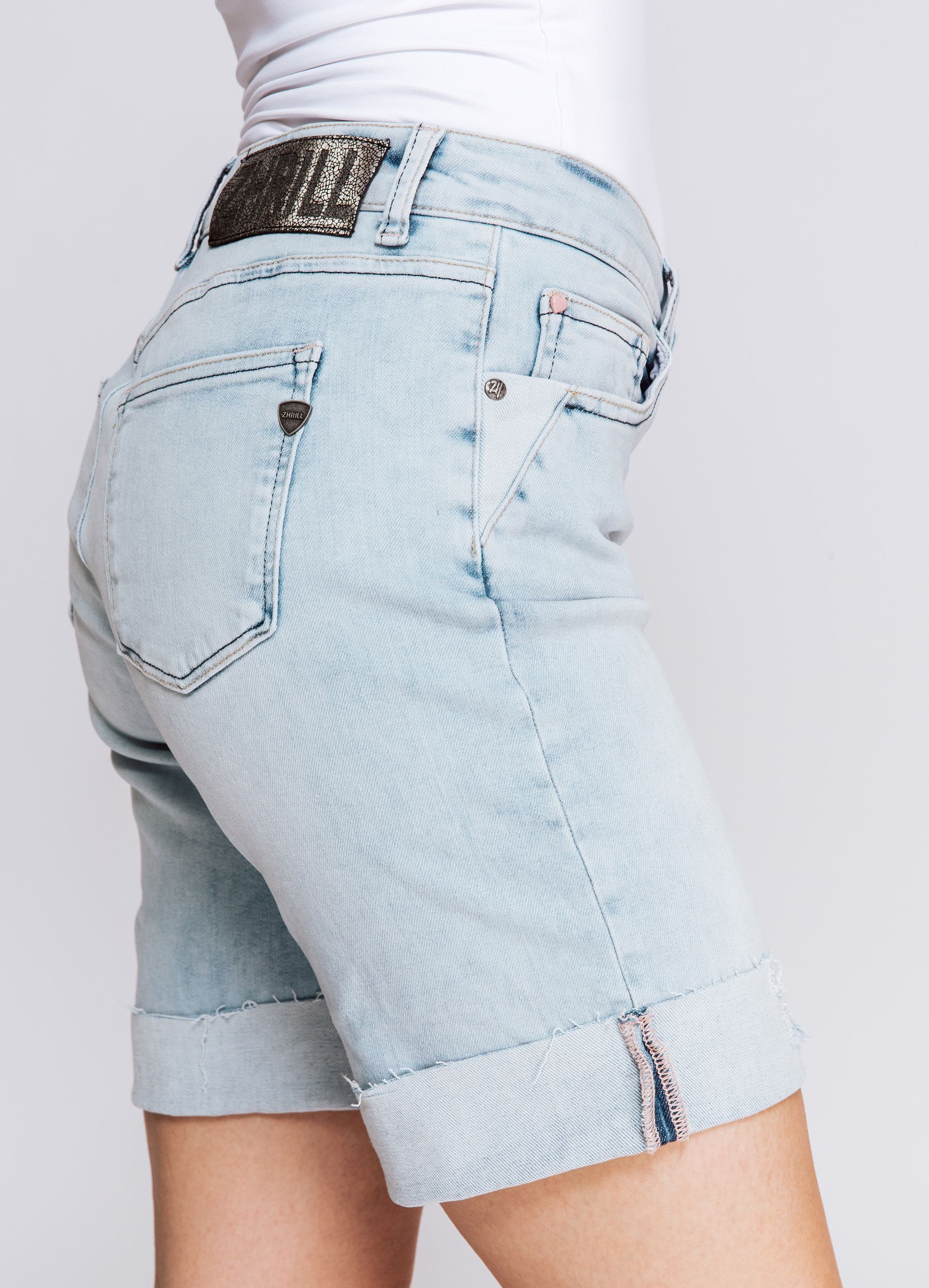 Jeans angenehmer Blue Short Jeansshorts Zhrill NOVA Tragekomfort