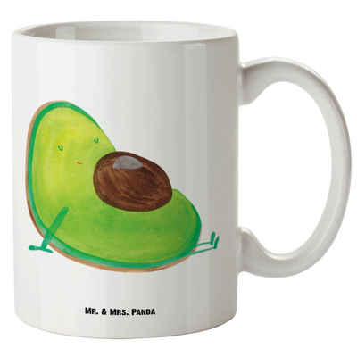 Mr. & Mrs. Panda Tasse Avocado schwanger - Weiß - Geschenk, große Liebe, Babyparty, Große Ta, XL Tasse Keramik