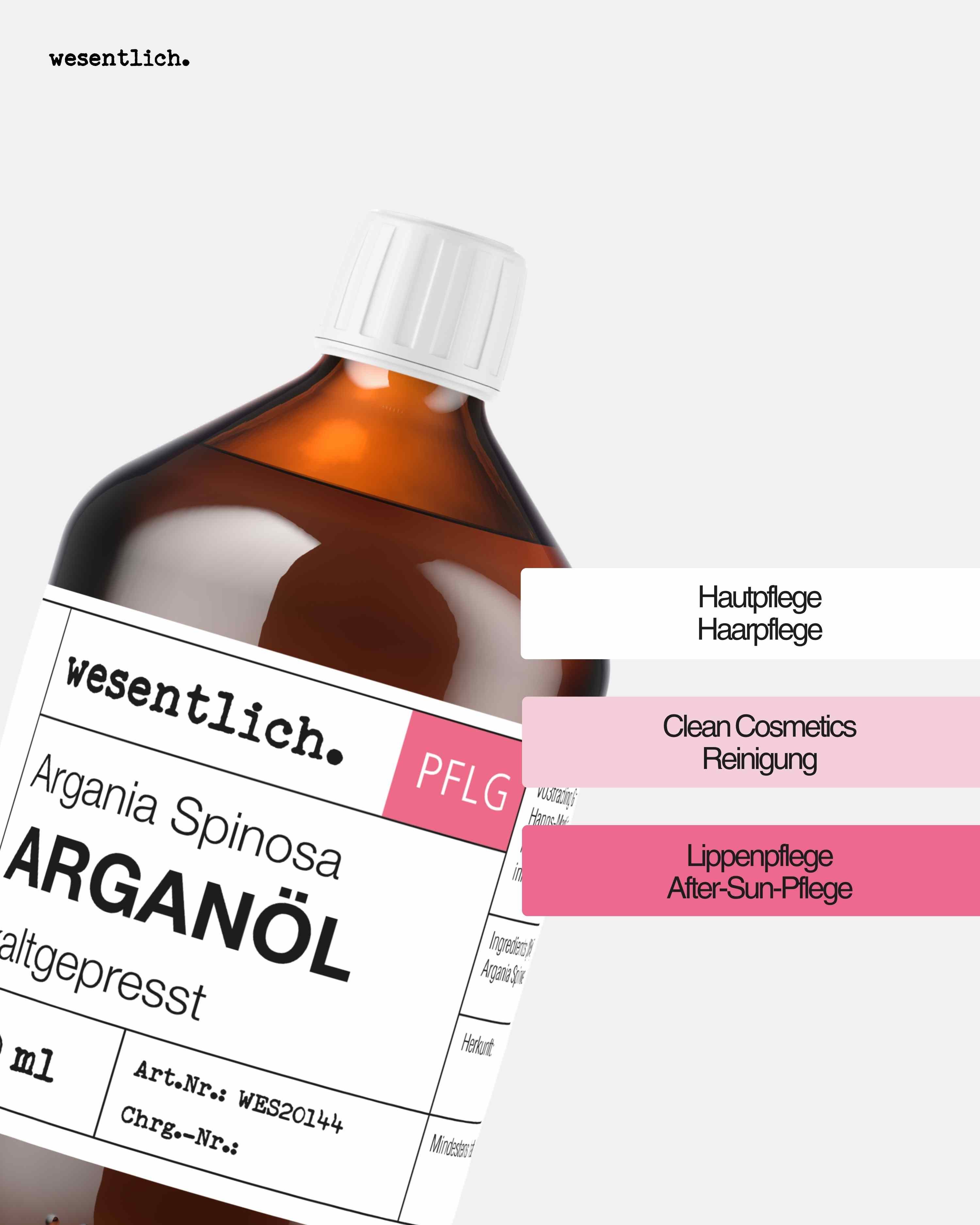 wesentlich. Körperöl Arganöl 500ml