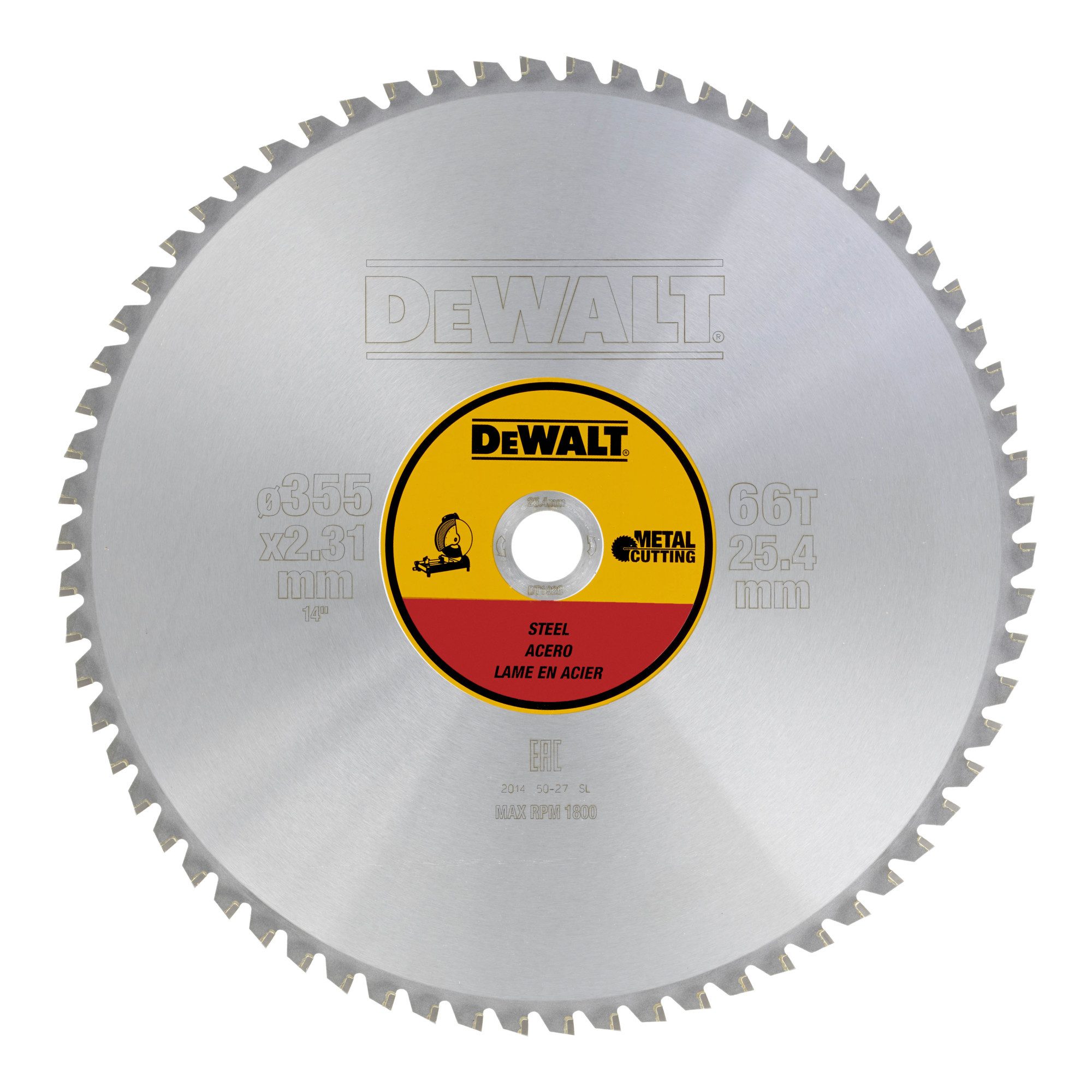 DeWalt Kreissägeblatt DEWALT Kreissägeblatt stationär 355/25,4 mm 66TFZ DT1926-QZ