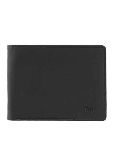 Braun Büffel Geldbörse ARIZONA 2.0 Geldbörse 12CS schwarz, aus hochwertigem Rindleder für Kartensammler