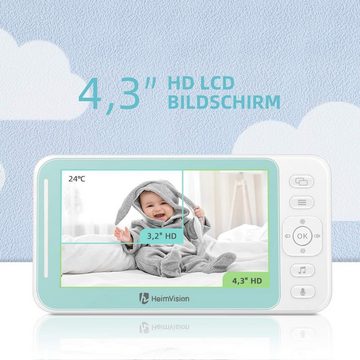 Heim Vision Babyphone HM132X, Packung, Baby phone 480P Nachtsicht Temperatur Schlaflieder Gegensprechfunktion