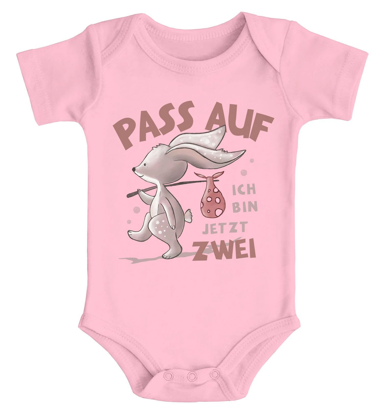 Body Babybody mit Spruch zum Geburtstag Ich bin jetzt Eins, Zwei, Drei