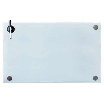 Rapid Teck Memoboard Glas Magnettafel Grün 30cm x 50cm Glastafel inkl Zubehör Glasboard Whiteboard Wandtafel Magnet-Board 
