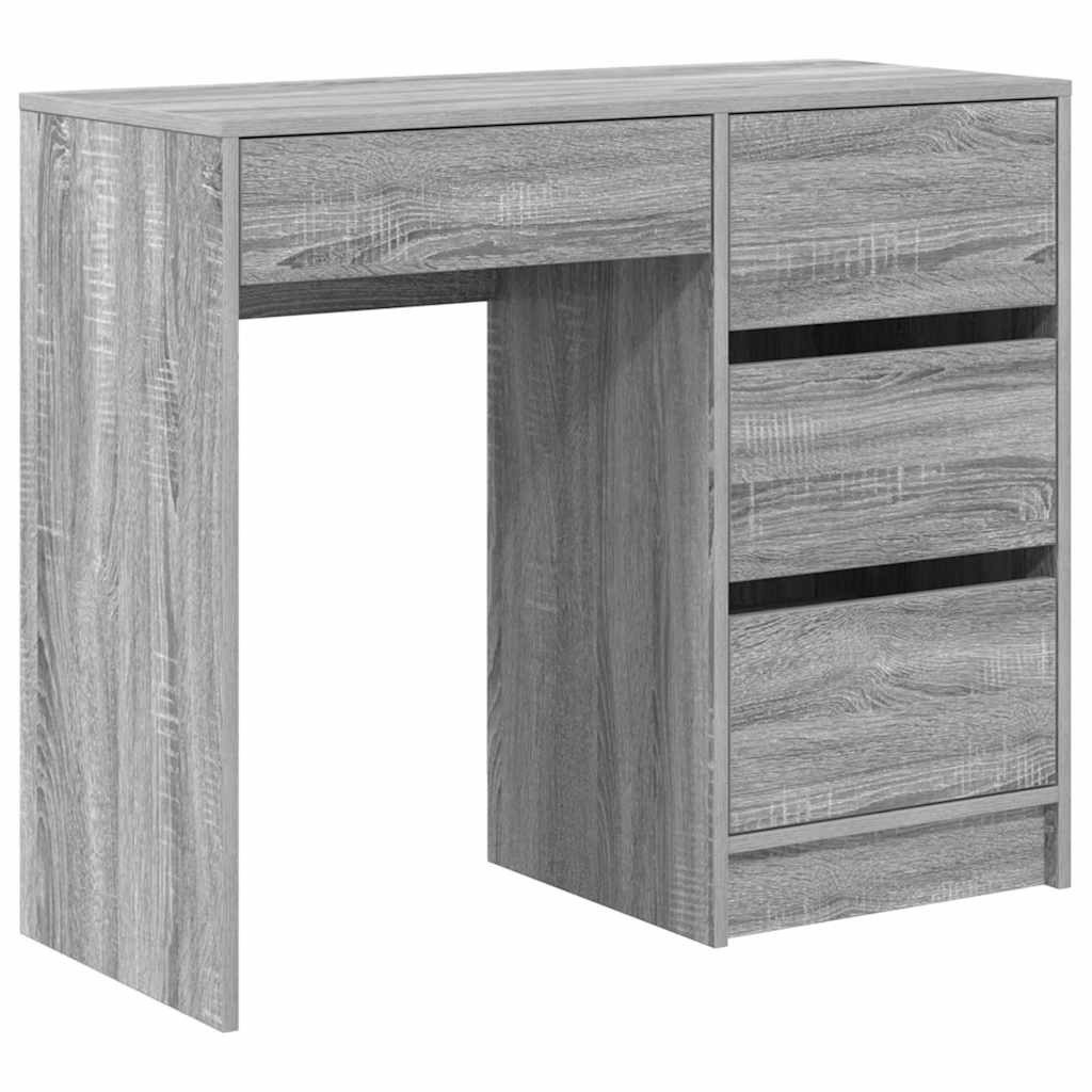 vidaXL Schreibtisch Schreibtisch Graues Sonoma 90 günstig online kaufen