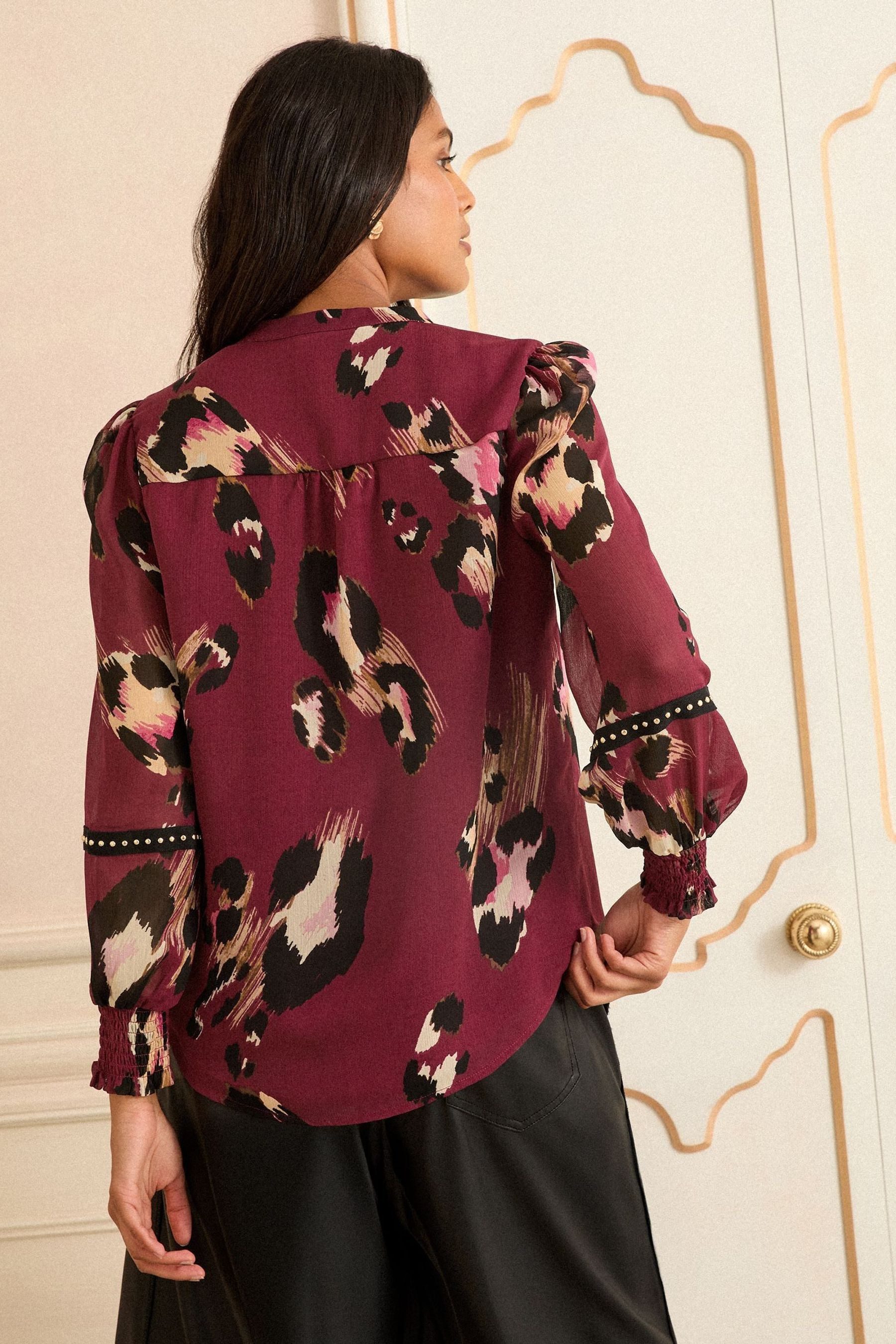 Love & Roses Druckbluse Love & Roses Bluse mit Kerbausschnitt, Regular (1-t günstig online kaufen