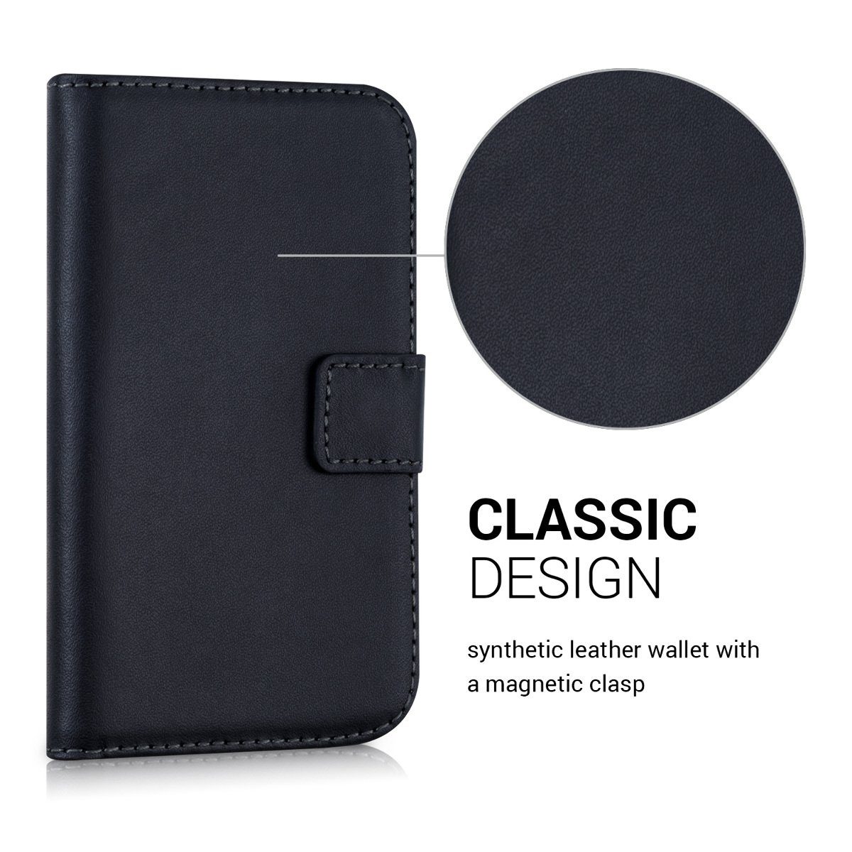 kwmobile Etui Hülle für Samsung Galaxy Xcover 3, Kunstleder Handyhülle mit Kartenfächern und Standfunktion