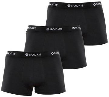 ROOXS Boxershorts Herren Unterhosen mit Kondomfach (3-St., Schwarz) Männer Unterhose mit Geheimfach