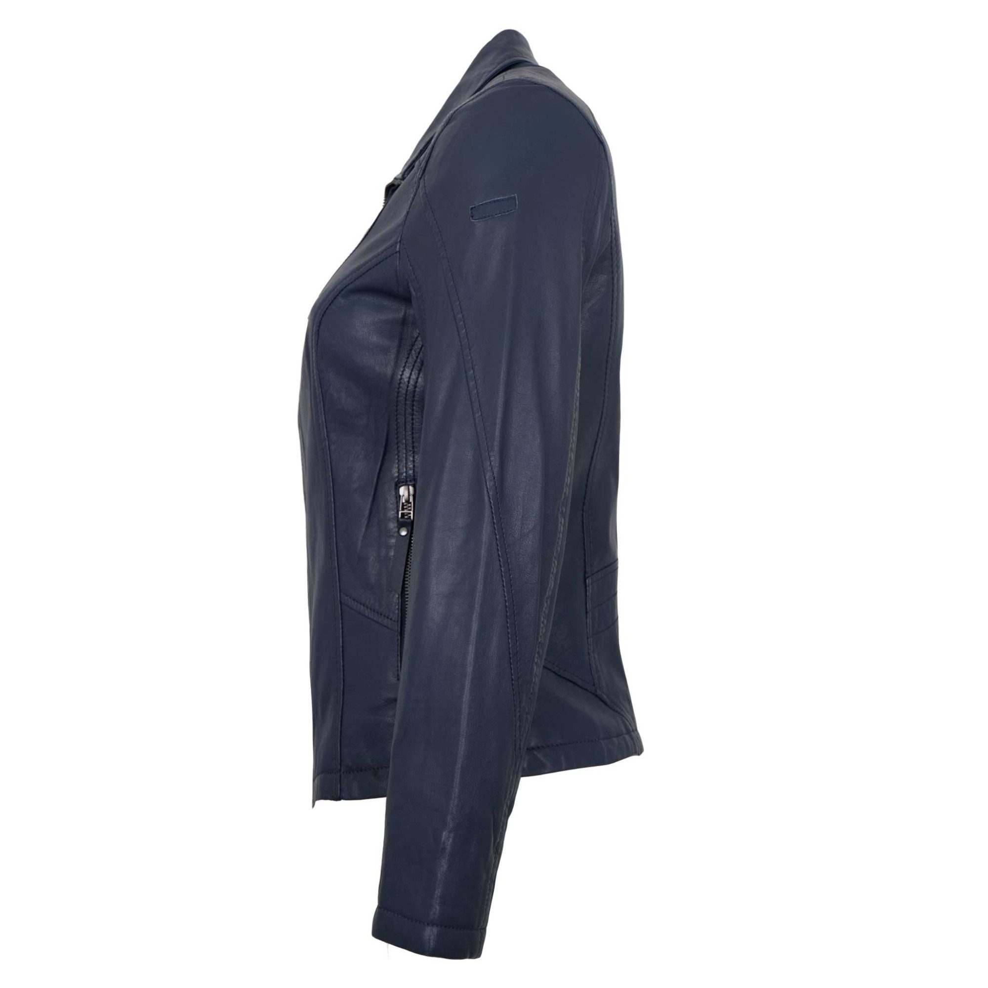 Jilani Lederjacke Dalma Jilani Collection - Damen Lederjacke Lammnappa navy günstig online kaufen