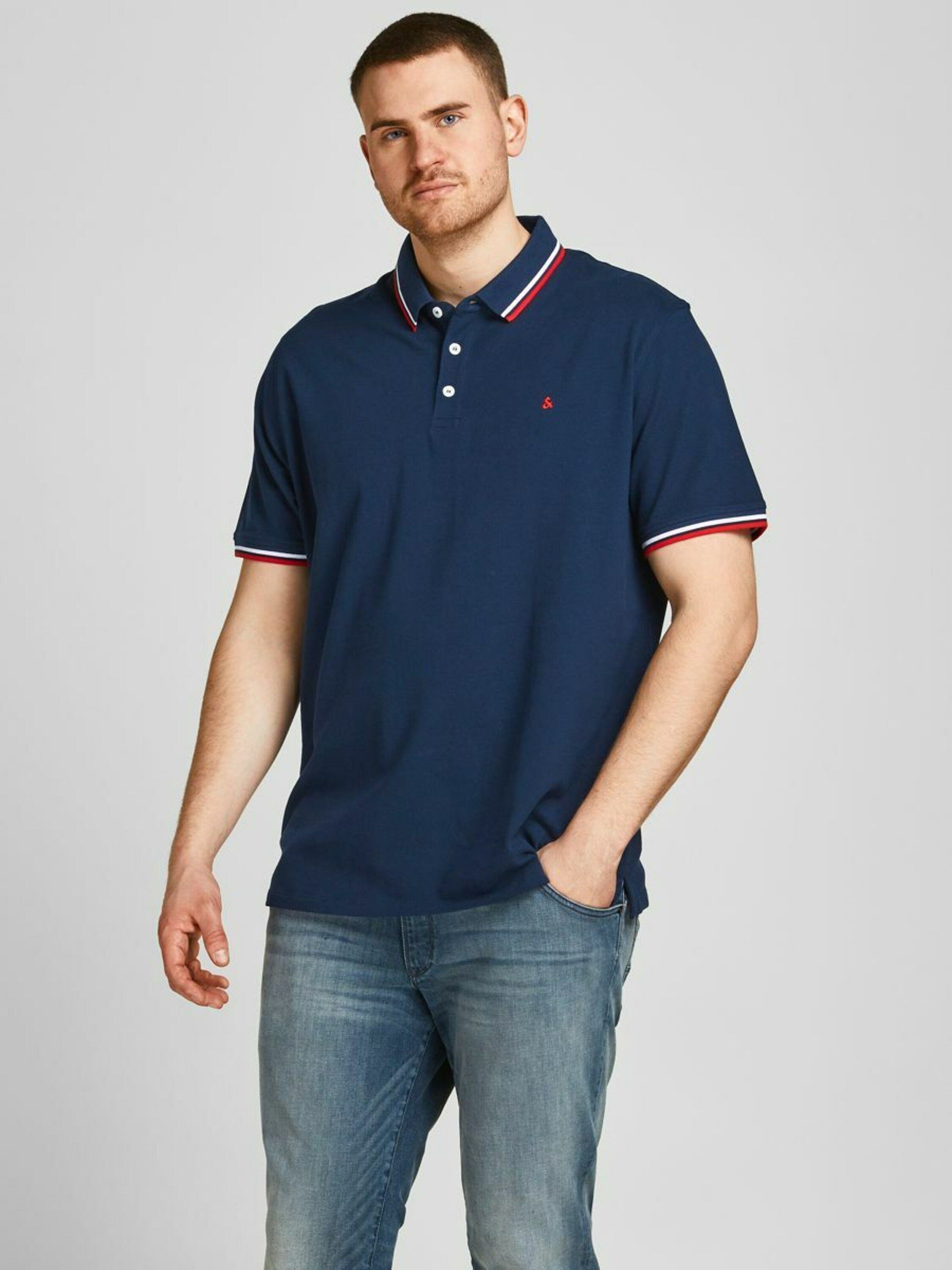Jack & Jones Herren Poloshirt JJEPAULOS - Relaxed Fit Plussize günstig online kaufen