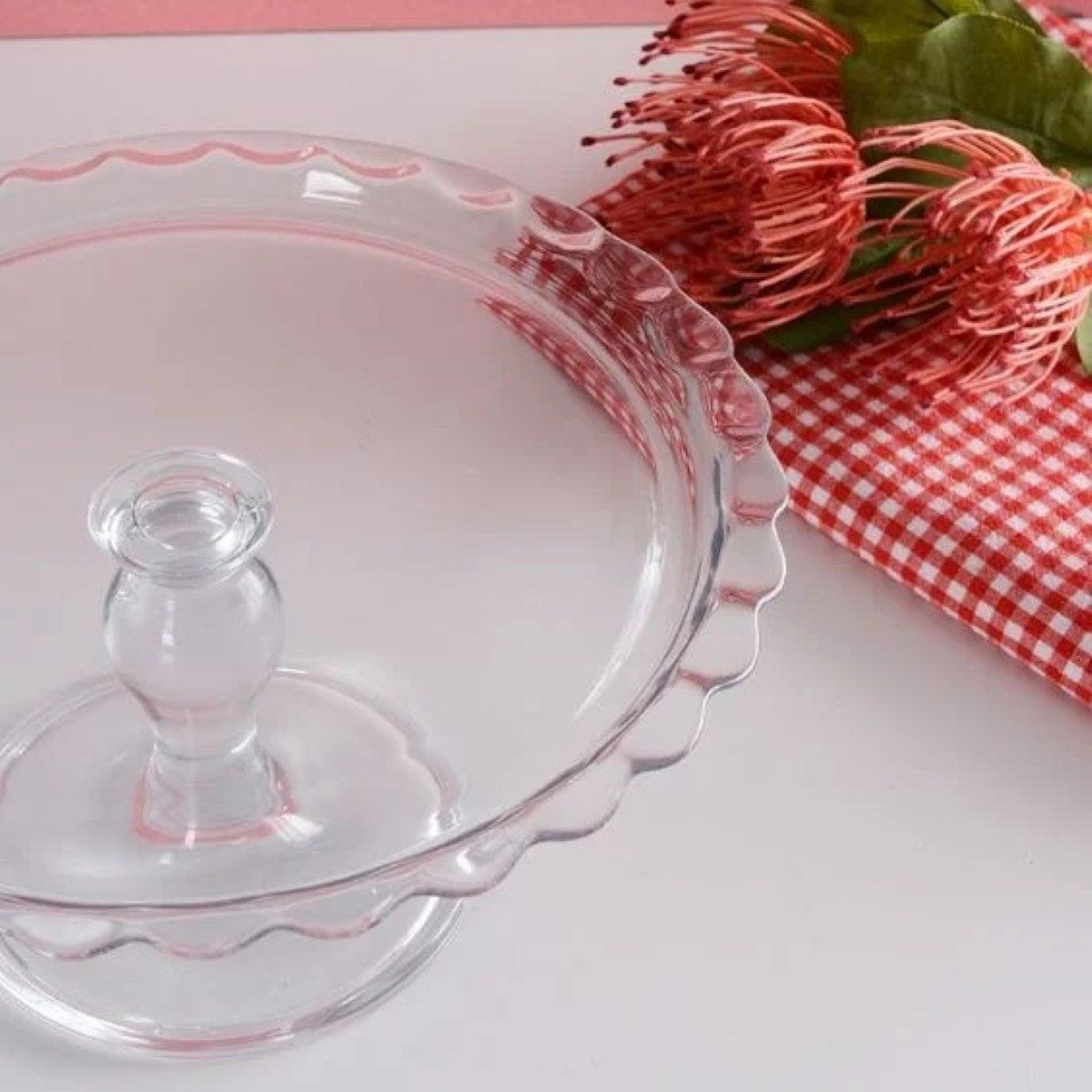 Pasabahce Servierteller Petite Patisserie Elegante Servierteller mit Fuß - 26 x 12 cm, Glas, (1-tlg)