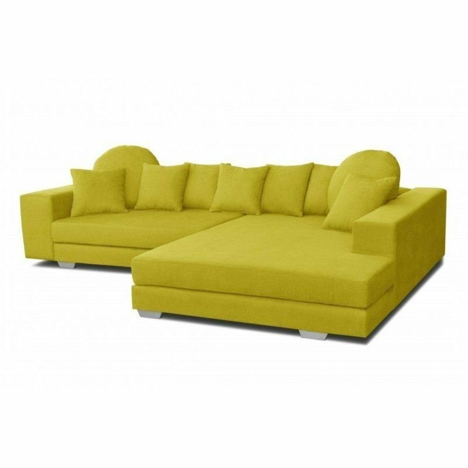 JVmoebel Sofa Design Ecksofa Sofa Grüne Stoff Couch Polster Sitz Eck Sofa, Made in Europe