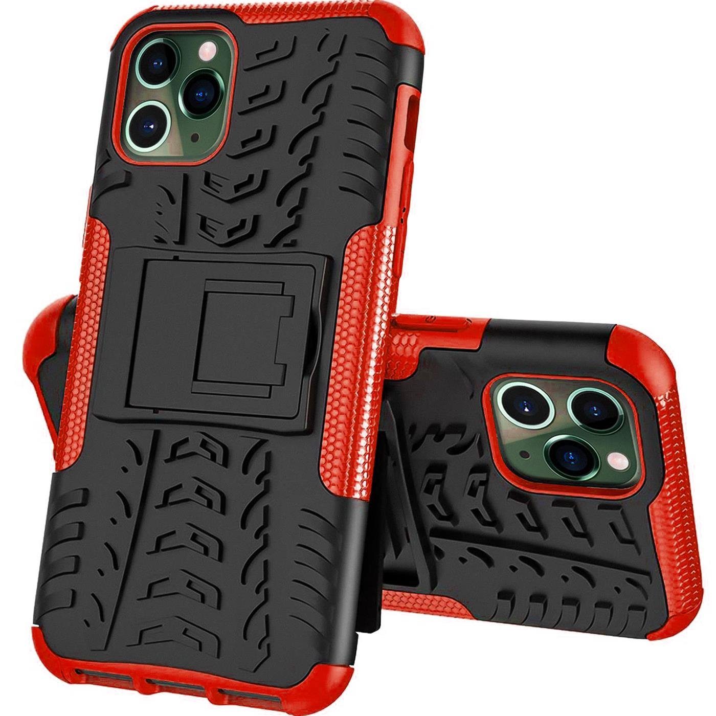 CoolGadget Handyhülle Hybrid Luxury Handy Case für iPhone 12 Pro Max 6,7  Zoll, Hülle Massiv Metallring aufklappbar Schutzhülle für Magsafe Zubehör