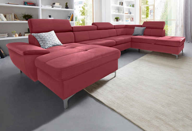exxpo - sofa fashion Wohnlandschaft Azzano, wahlweise mit Bettfunktion und Bettkasten