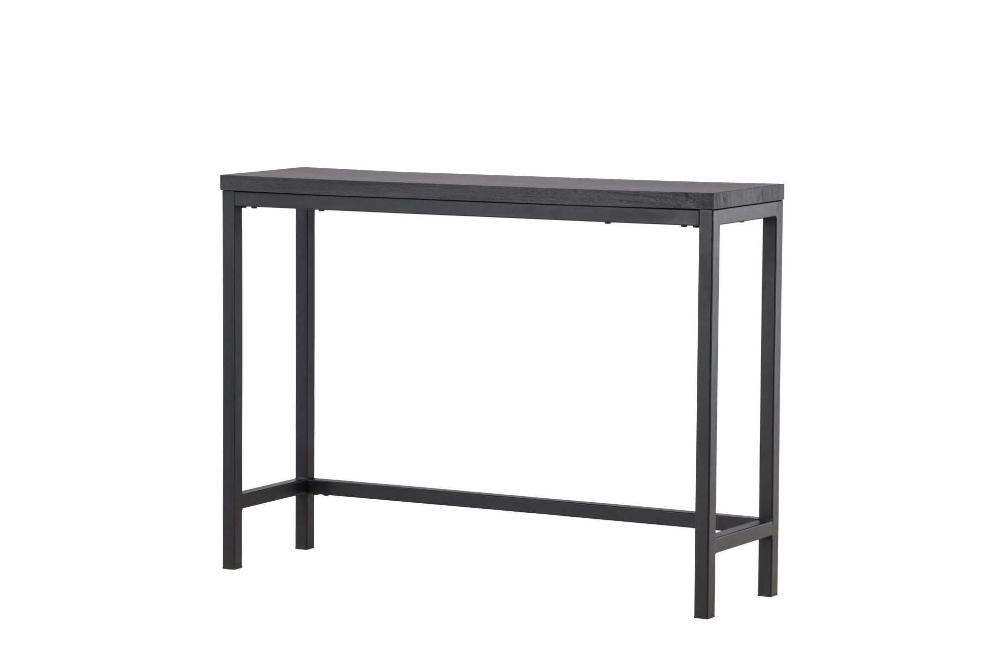 Venture Home Beistelltisch Rise, rechteckiger Beistelltisch in elegantem Schwarz, 110 × 30 cm, Ablagetisch minimalistisch, Metallgestell, pflegeleicht