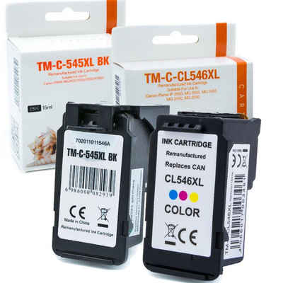 Gigao Kompatibel Canon PG-545 XL, CL-546 XL Multipack 4-Farben (Schwarz, Tintenpatrone (3355)