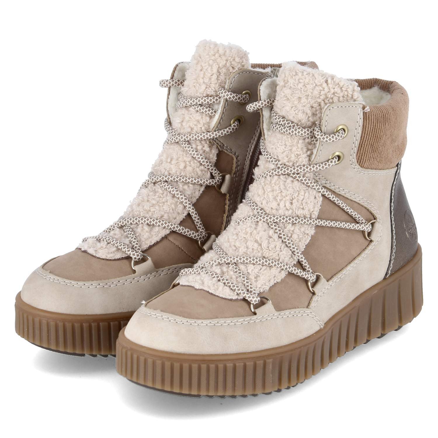 Rieker Rieker Y6120-60 Damen Textil & Synthetik beige Winterstiefel günstig online kaufen