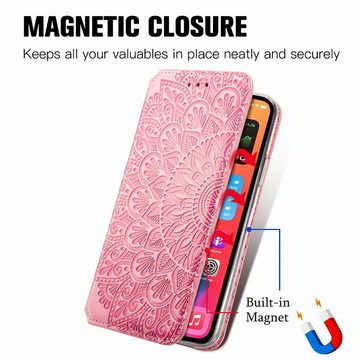 König Design Handyhülle Apple iPhone 13 mini, Schutzhülle Schutztasche Case Cover Etuis Wallet Klapptasche Bookstyle