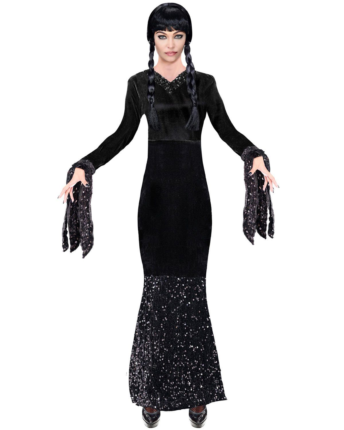 Widmann S.r.l. Dark Girl Wednesday Glamour Damen Abendkleid - Sch
