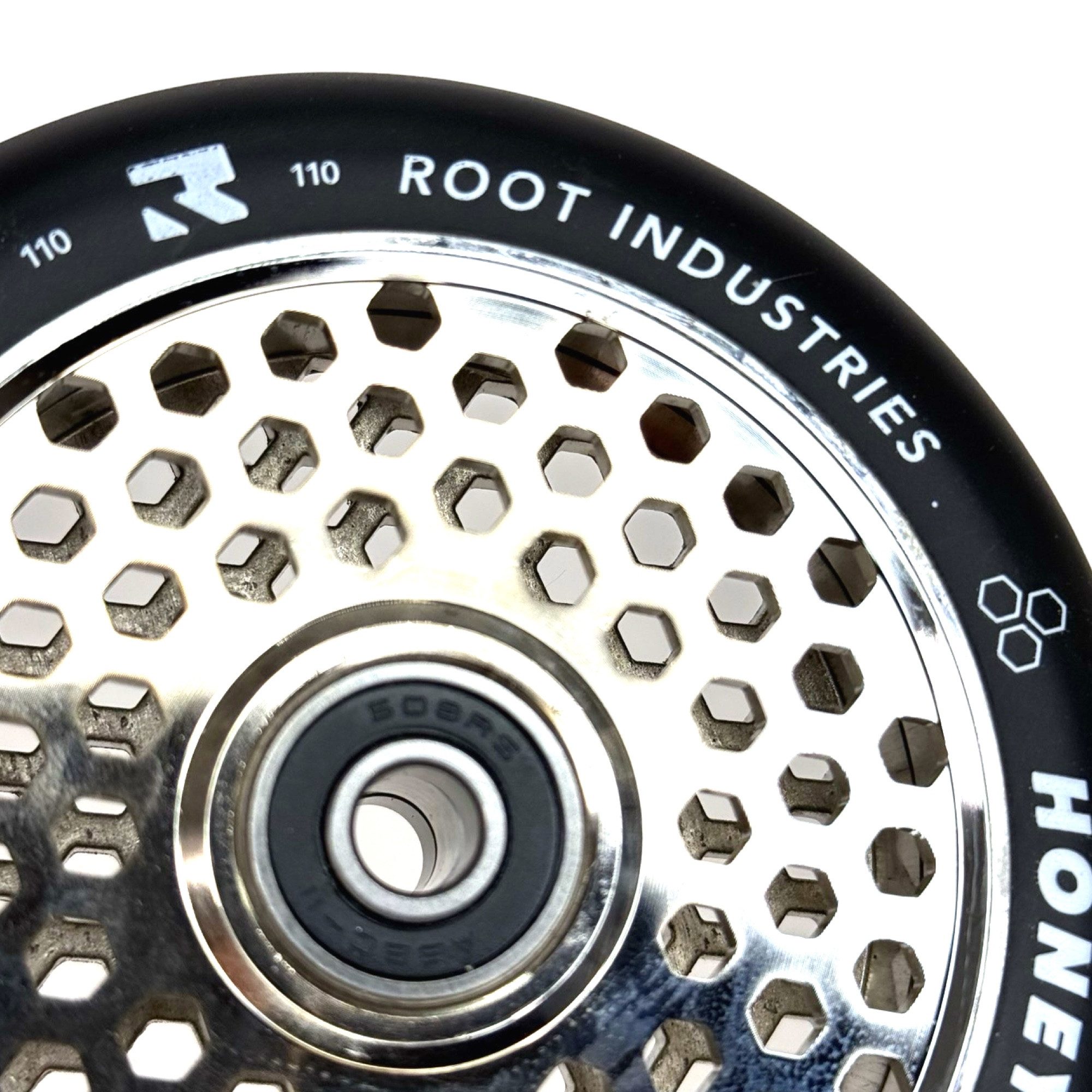 Root Industries Stuntscooter Root Industries Honeycore Stunt-Scooter Rolle 110mm Chrom/PU Schwarz