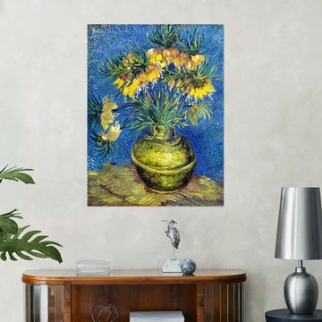 Posterlounge Wandfolie Vincent van Gogh, Kaiserkronen in einer kupfernen Vase, Wohnzimmer Malerei