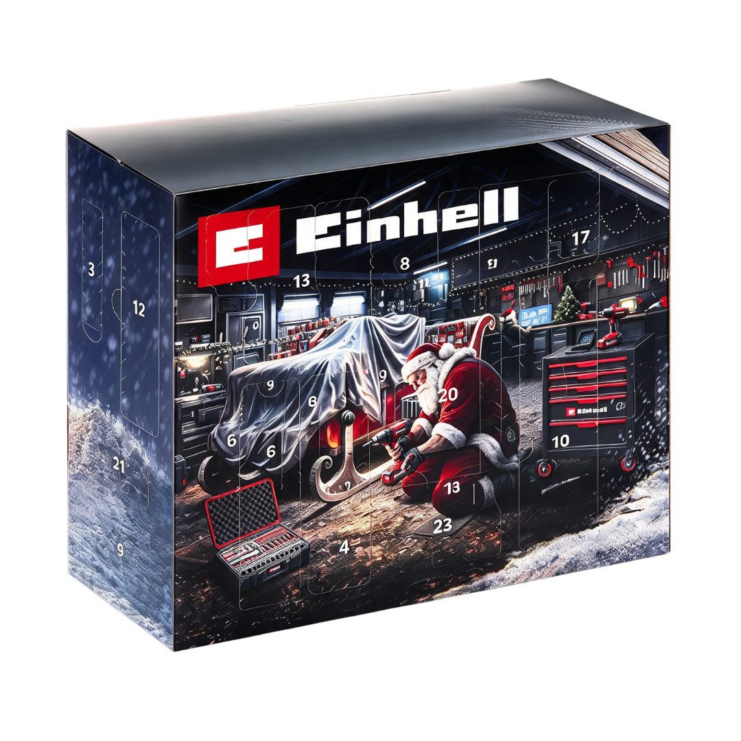 Einhell Adventskalender 2026 Werkzeug 48 tlg Set Weihnachtskalender Herren & Männer (Set, 48-tlg), 48 tlg Handwerkzeuge Produkte Advent Kalender Mann