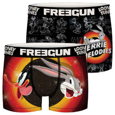 Freegun Boxershorts »Freegun Looney Tunes Herren Boxershorts Bugs Bunny Daffy Daffy Duck Druck S M L XL XXL« (2-St) mit Stretch