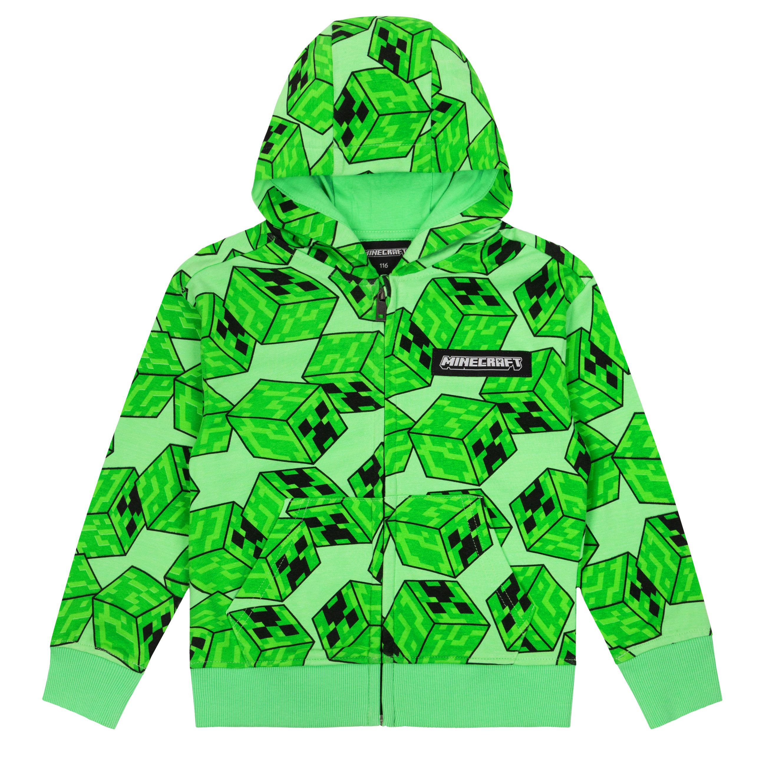 Minecraft Sweatjacke Minecraft Jacke Sweatjacke mit Kapuze Creeper (Minecraft)