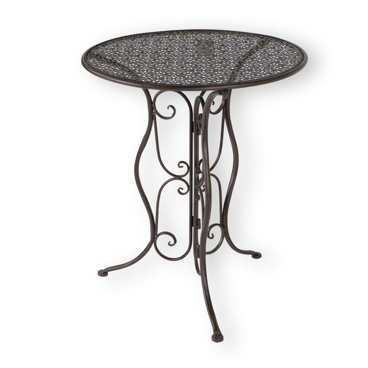 colourliving Gartentisch Metalltisch Vintage Dekotisch Gartentisch Rund