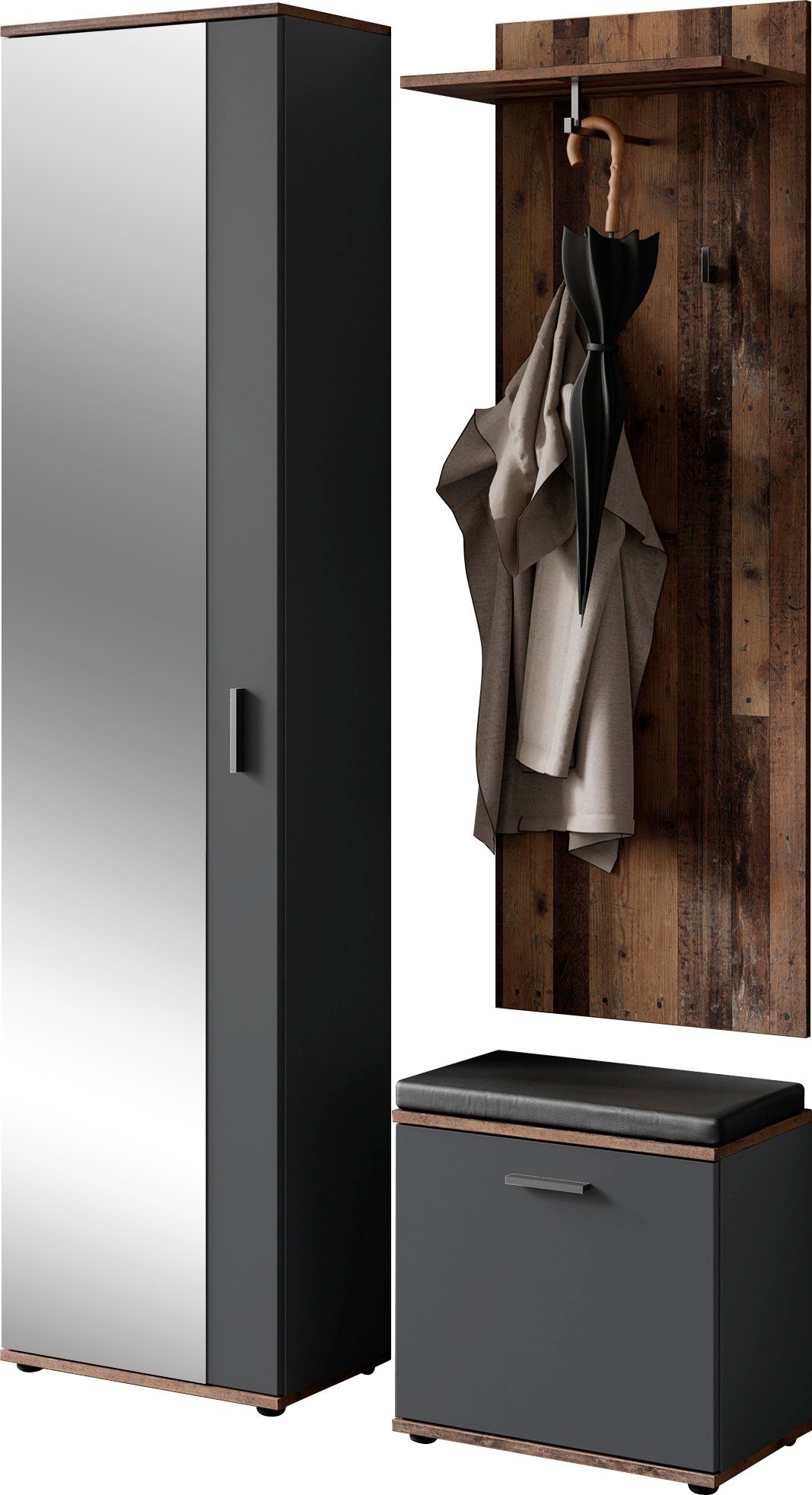 INOSIGN Garderoben-Set Jakob, (3-St)