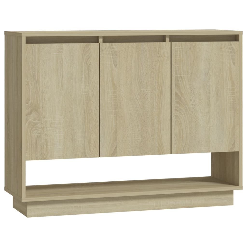furnicato Sideboard Sonoma-Eiche 97 x 31 x 75 cm Massivholz (1 St)