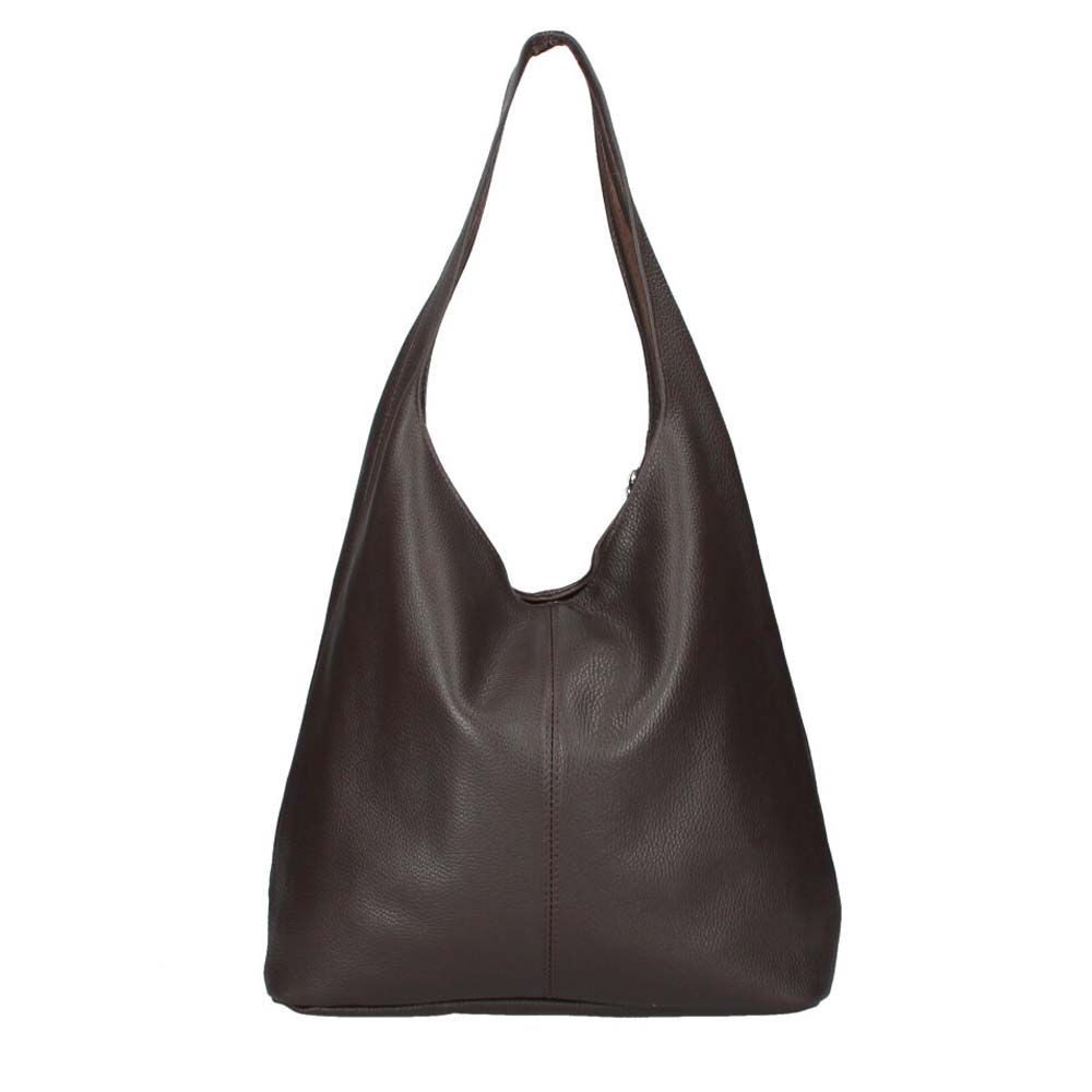 ITALYSHOP24 Shopper Made in Italy XL Damen echtes Leder Tasche Schultertasche Hobo Bag, Umhängetasche Workbag Businesstasche Ledertasche Beuteltasche Freizeit