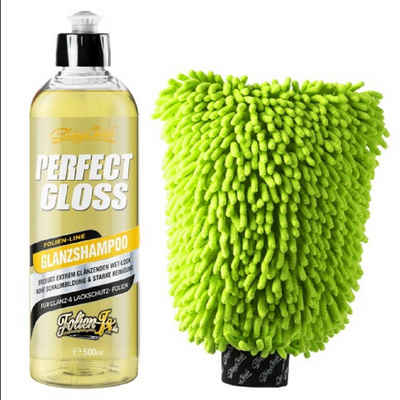 ShinyChiefs PERFECT WASH - GLANZSHAMPOO 500ml + WASH WORMY GREEN SET Auto-Reinigungsmittel (2-St)