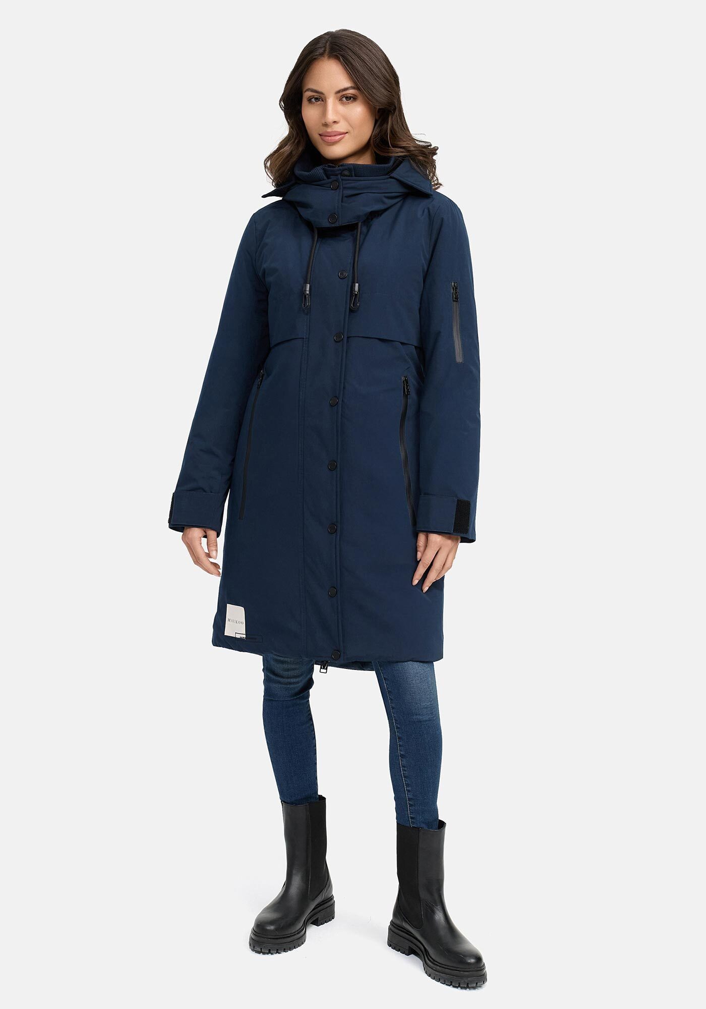 Marikoo Winterjacke Anoukaa langer Parka mit abnehmbarer Kapuze günstig online kaufen