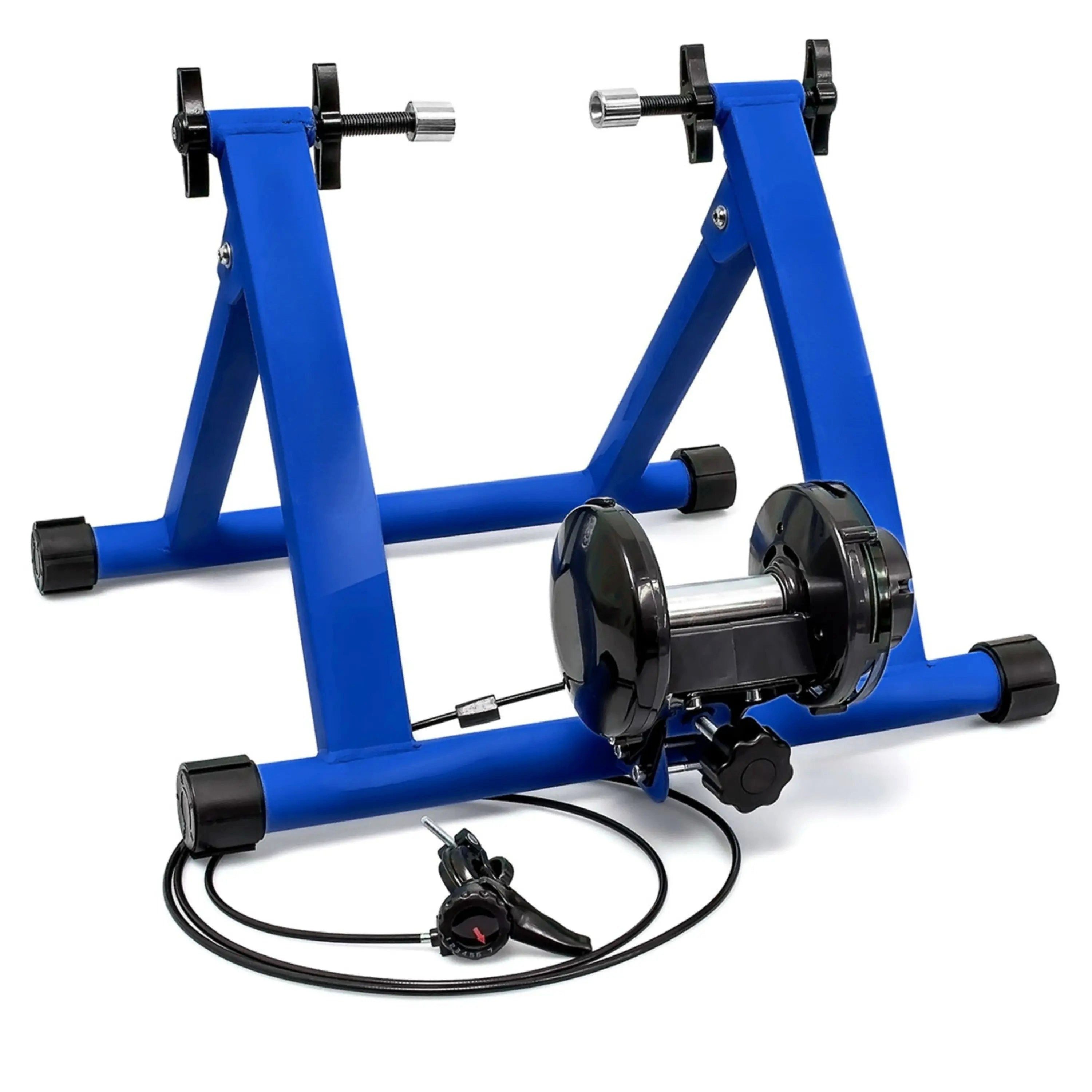 Sport-Knight® Rollentrainer Faltbarer Fahrrad Rollentrainer – 6 Gänge, Stahlrahmen, Stütze, Faltbar und mobil