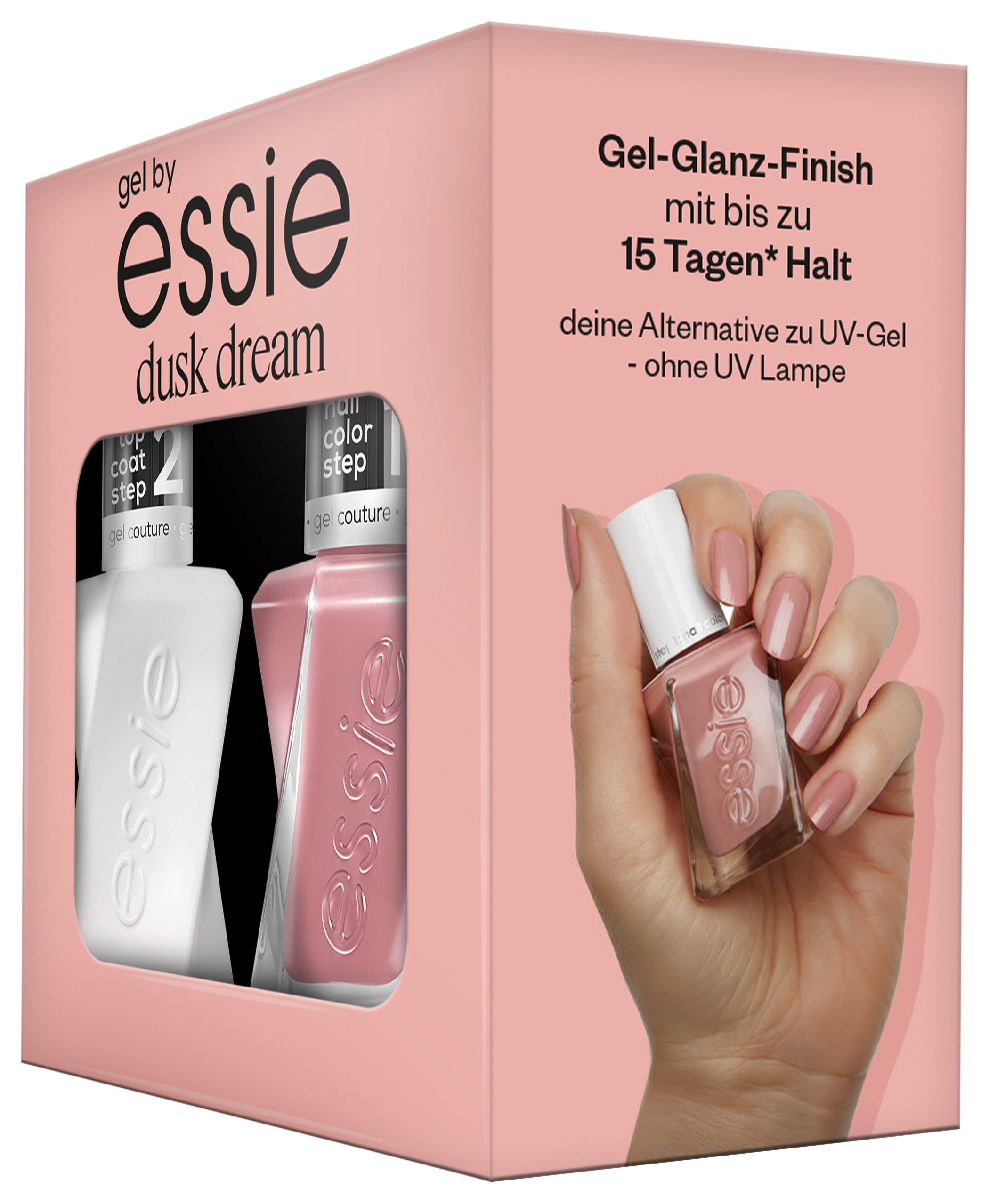 essie Nagellack-Set GEL COUTURE SET, 2-tlg., mit natürlichen Inhaltsstoffen