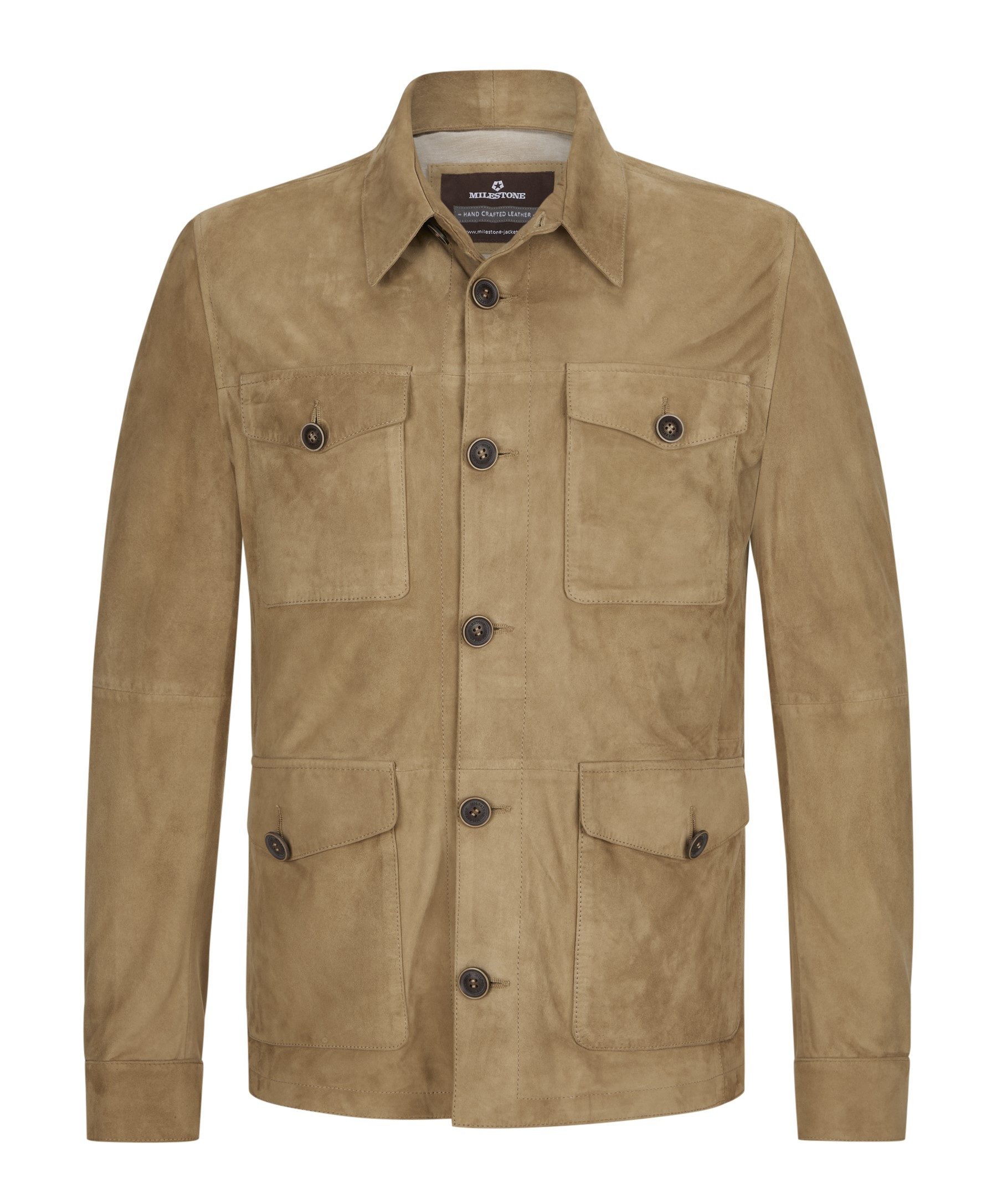 Milestone Lederjacke MSAdelio leichter Blouson aus Ziegenveloursleder
