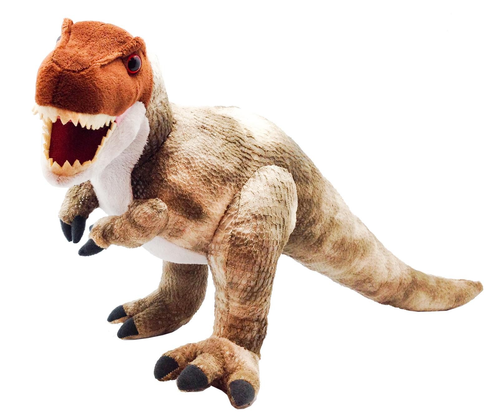 WILD REPUBLIC    Kuscheltier Wild Republic T-Rex braun Kuscheltier Dinosaurier 45 cm mit Schwanz