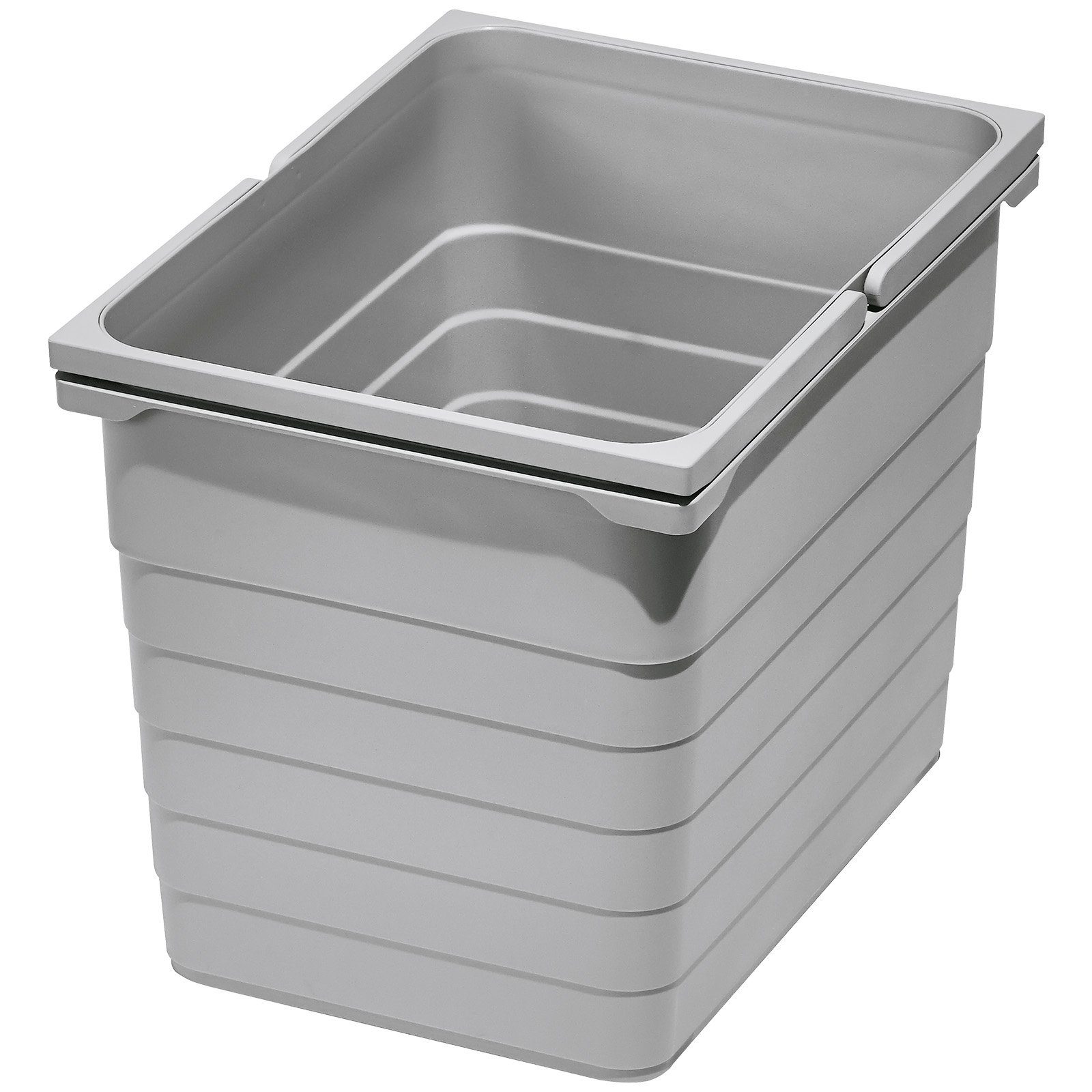 SO-TECH® Mülleimer eins2vier Abfallsammler Höhe: 310 mm, Volumen 17 Liter 230 x 306 mm alugrau 5060