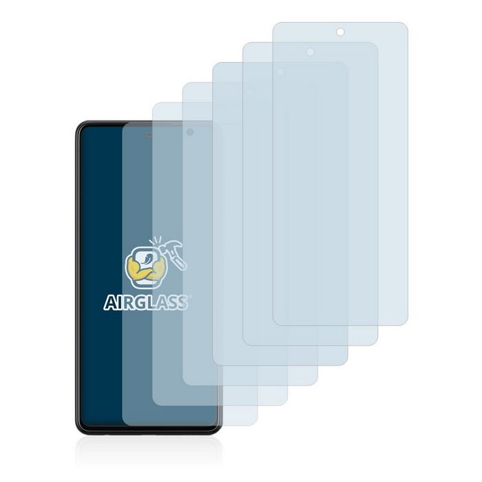 BROTECT flexible Panzerglasfolie für Samsung Galaxy A72 Displayschutzglas 6 Stück Schutzglas Glasfolie klar