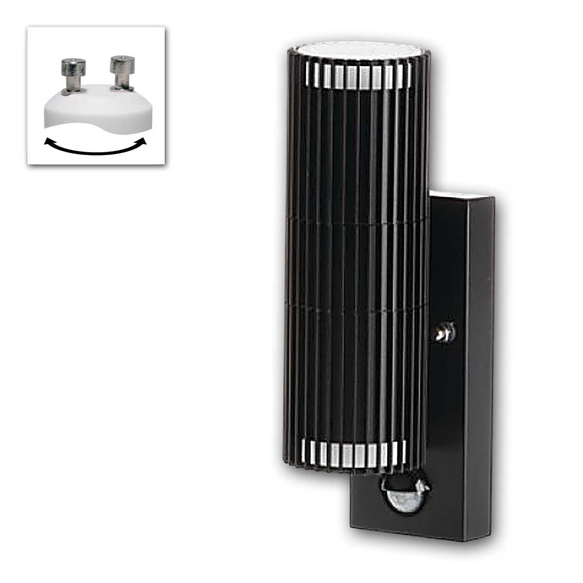 Kanlux LED Außen-Wandleuchte Außen-Wand-Leuchte RADILO 2-fammig GU10 IP44 PIR