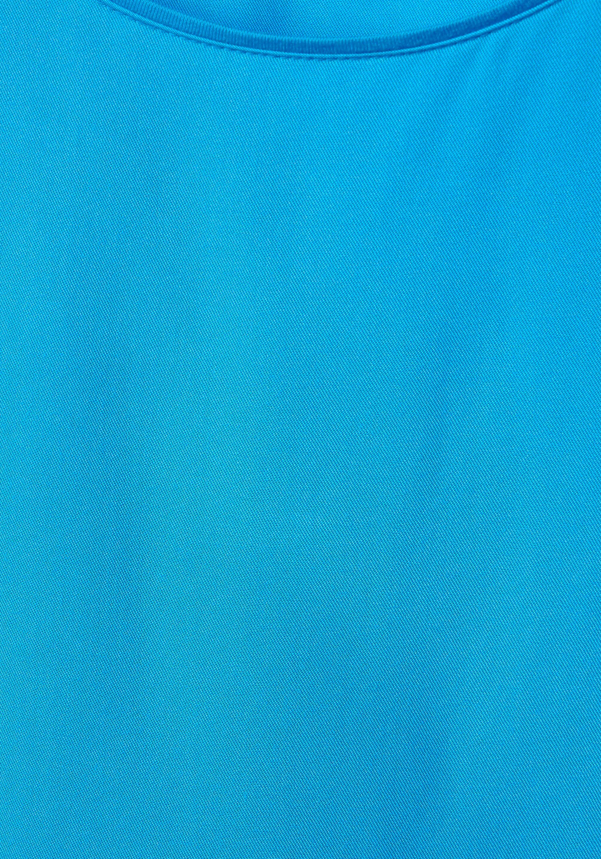 STREET ONE blue EVI splash STYLE Rundhalsausschnitt 3/4-Arm-Shirt mit