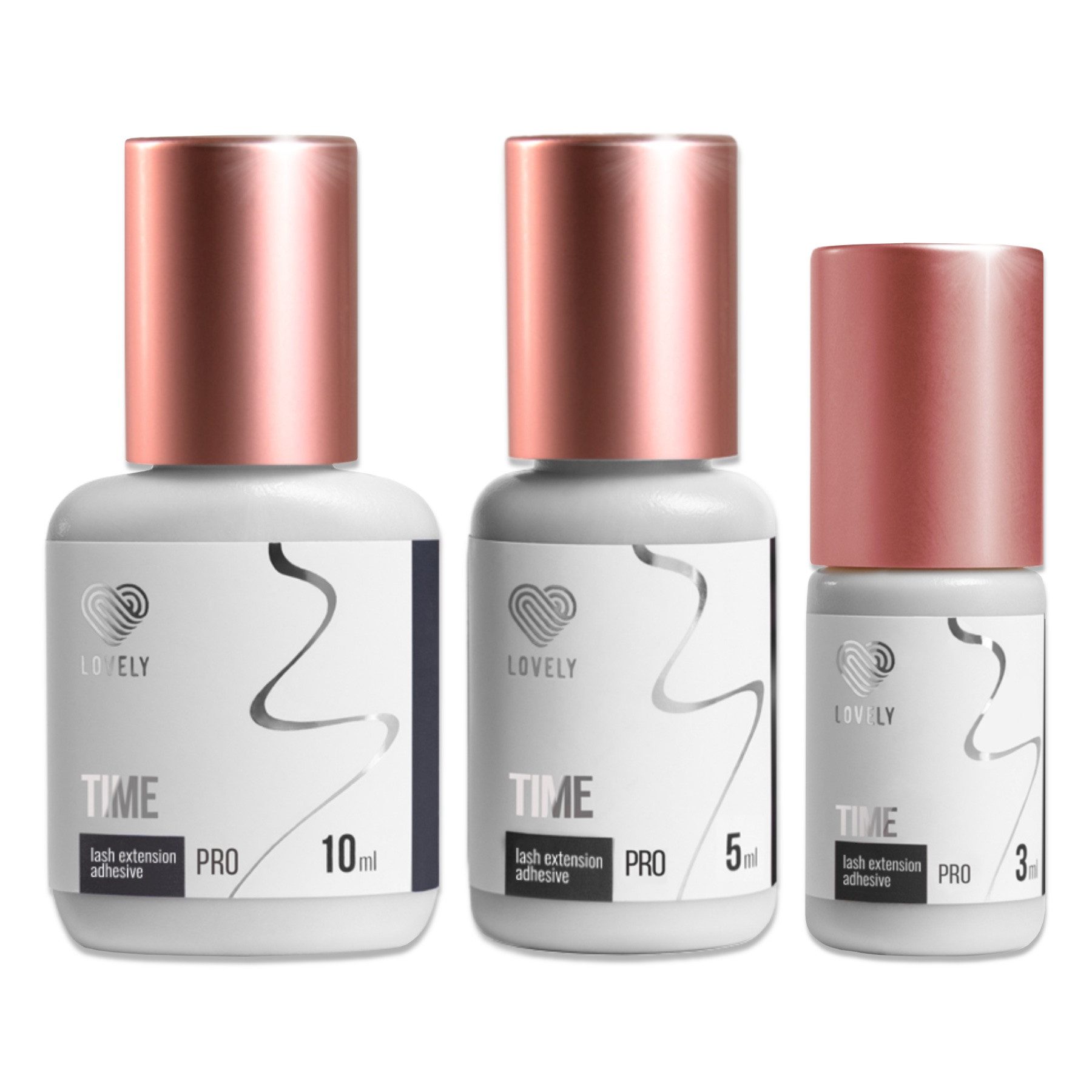 Lovely Einzelwimpern Wimpernkleber Time von Lovely für Wimpernverlängerungen, Für professionelle WImpernverlängerung, Schnelle Trocknungszeit