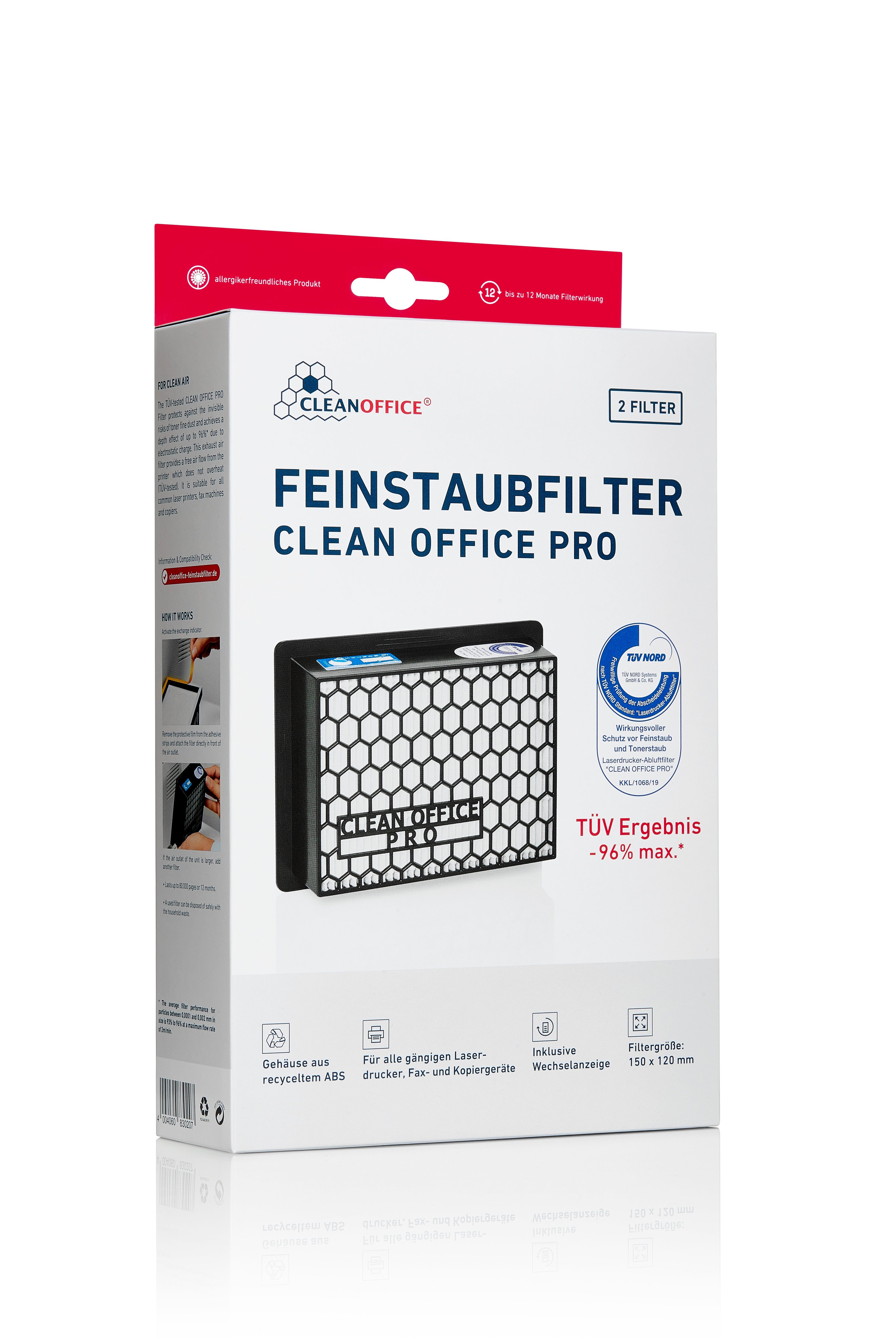 CLEANOFFICE CleanAir-Filter 168302020 PRO Feinstaubfilter