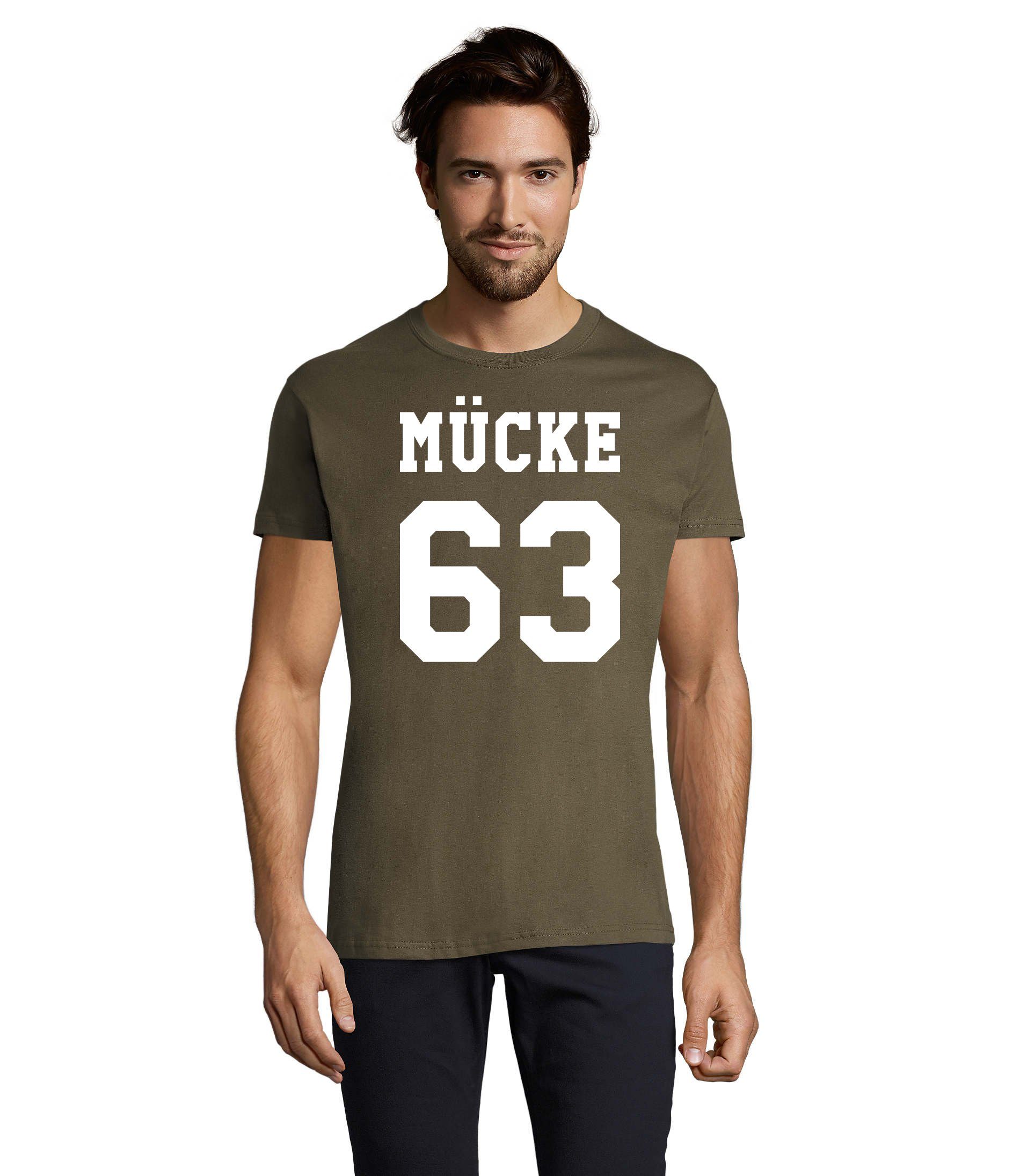 Blondie & Brownie T-Shirt in Mücke Bulldozer Logo Spruch Army Herren 63 Film TV Übergrößen Print