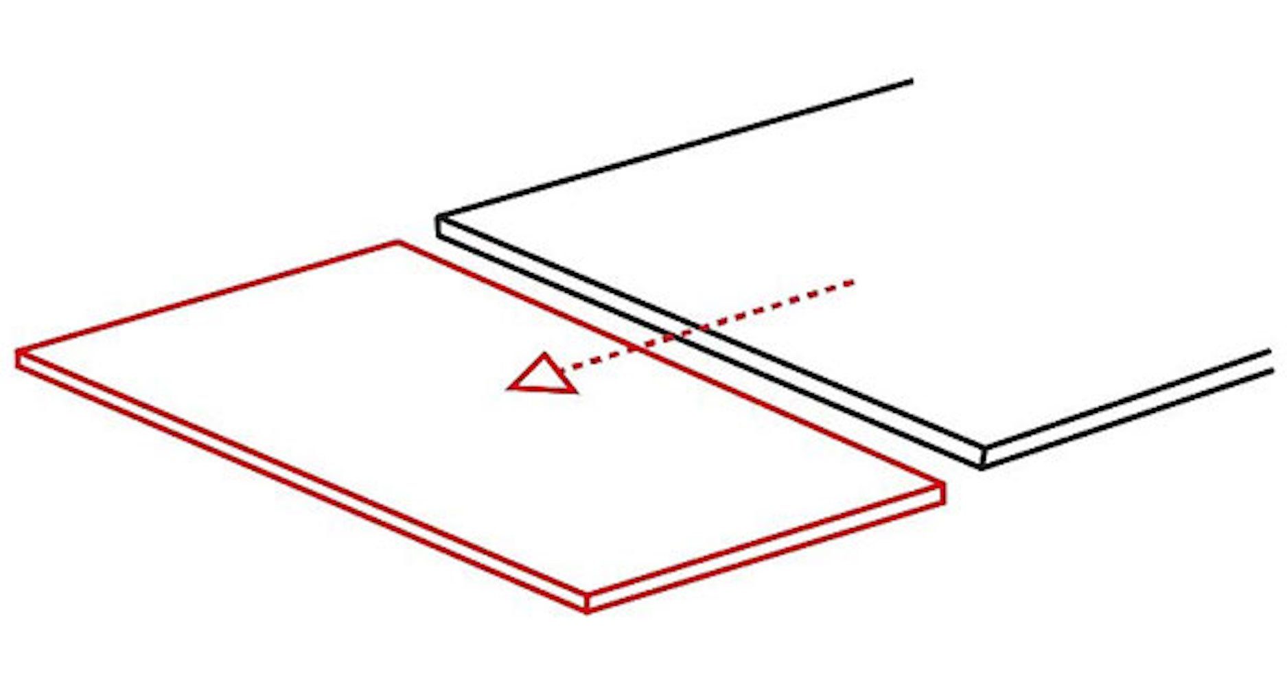 ausziehbar 80-131x80x75cm Esstisch Feldmann-Wohnen Ornamente weiß GD082,