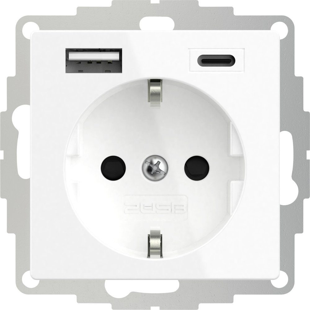 2USB Schutzkontakt-Steckdose 2USB erhöhter USB-Ladeausgang, Steckdose 2U-449528 mit