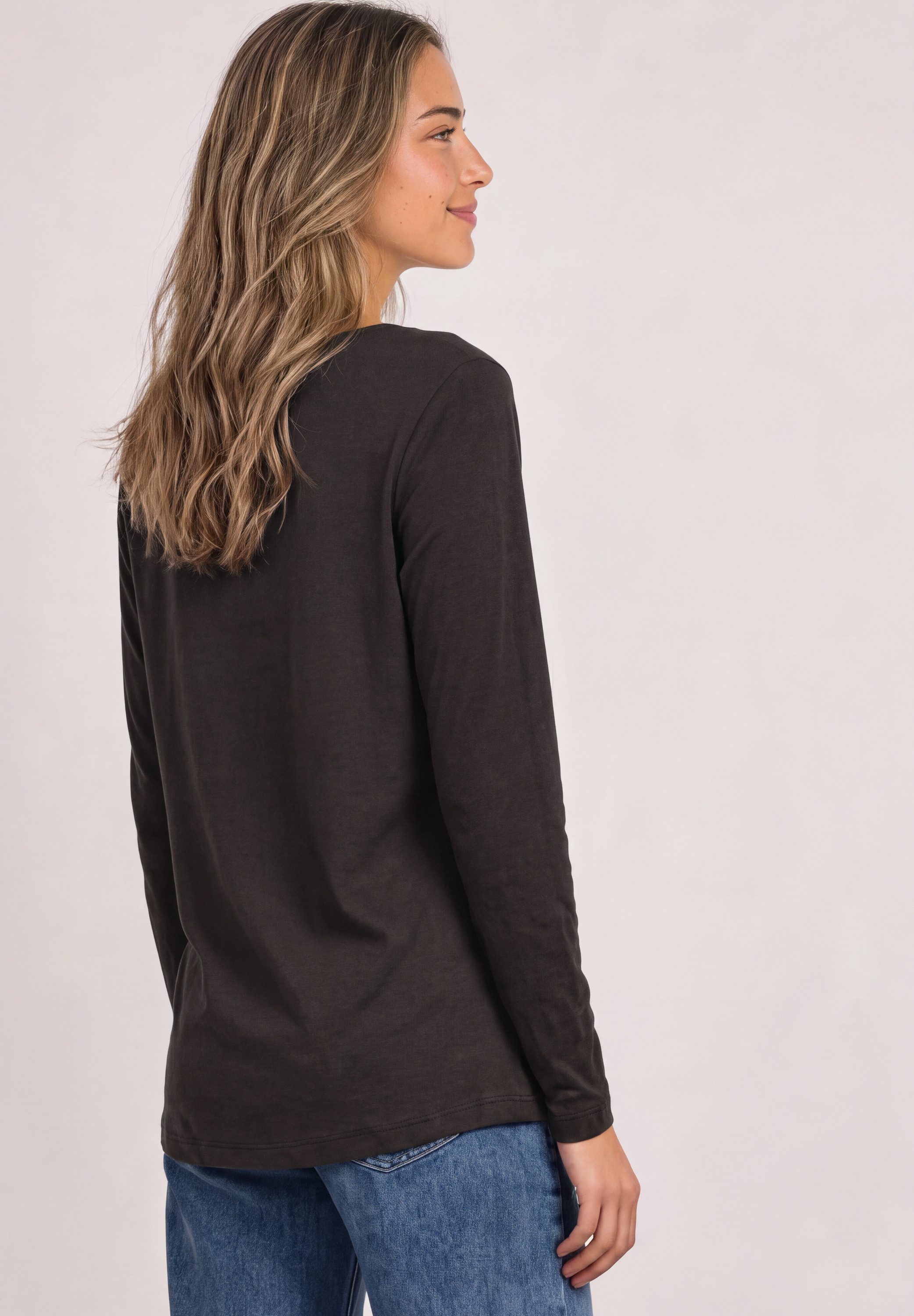 STREET ONE Langarmshirt im soften Baumwoll-Mix – Bild 2 von 5