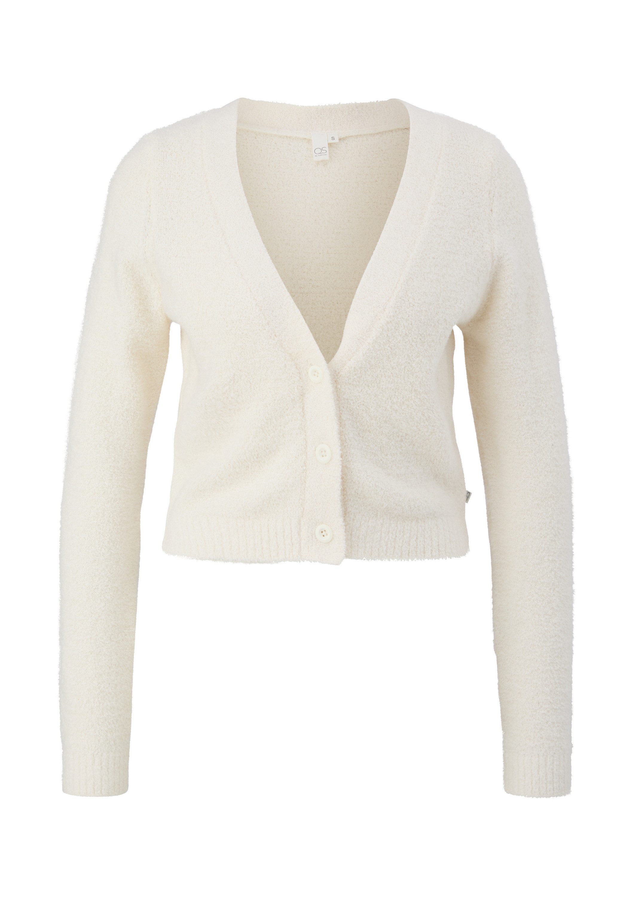 QS Cardigan Strickjacke Strickjacke im Cropped-Schnitt günstig online kaufen