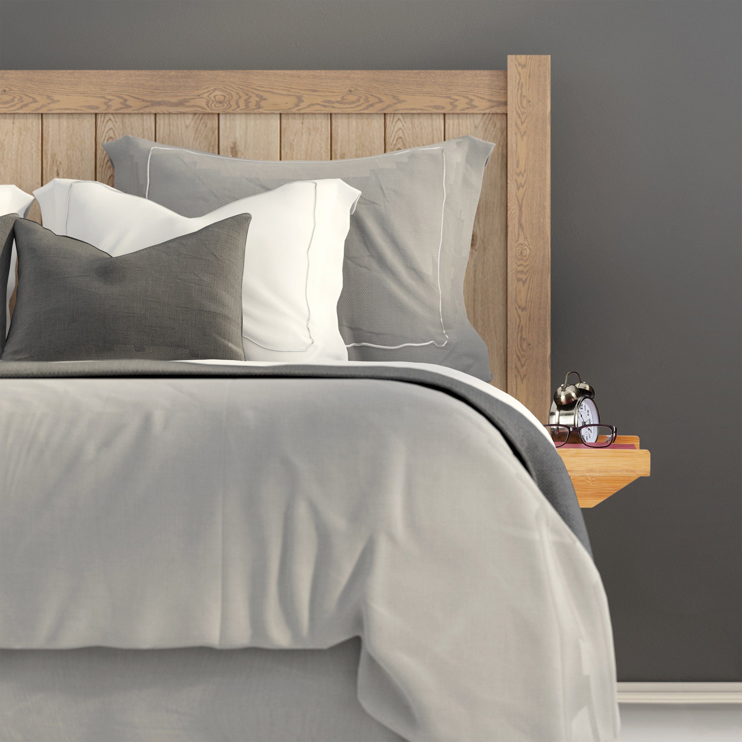 relaxdays Nachttisch Bettablage Bambus günstig online kaufen